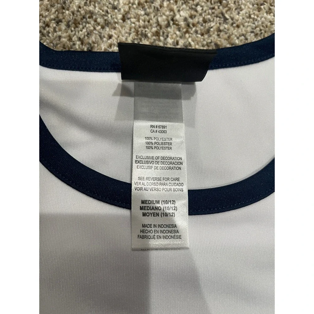 NFL Dallas Cowboys Girls Cheerleader Outfit 2pc Set Navy White Star Medium 10/12